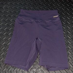 Gymshark Purple Bike Shorts Fitted Stretchy Athletic